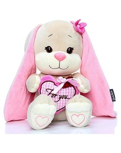 Мягкая игрушка Зайка Лин с розовым сердцем 25 см Jack&lin