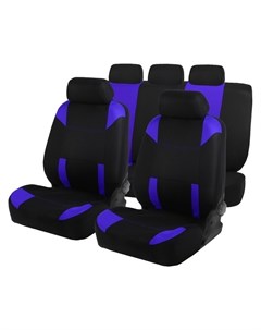 Авточехлы на сиденья Premium универсальные 9 предметов чёрно синий Av 36 Torso