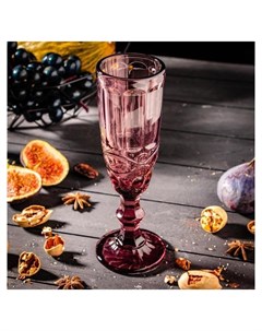 Бокал для шампанского Ла манш 160 мл 7х20 см цвет розовый Magistro