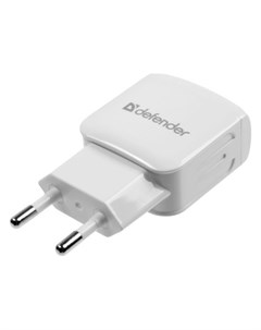 Сетевое зарядное устройство Epa 13 2 Usb 2 1 А белое Defender