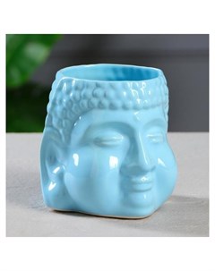 Кашпо Будда 1 3 л цвет голубой Керамика ручной работы