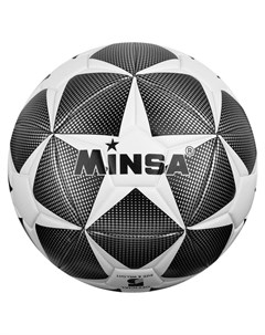 Мяч футбольный размер 5 12 панелей Tpu машинная сшивка Minsa