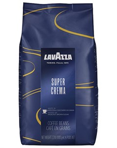 Кофе в зернах Espresso Super Crema 1000 г вакуумная упаковка 4202 Lavazza