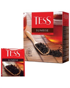 Чай Тесс Sunrise черный цейлонский 100 пакетиков по 1 8 г 0918 09 Tess