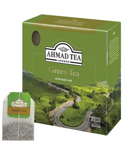 Чай Ahmad Ахмад Green Tea зеленый 100 пакетиков по 2 г 478i 08 Ahmad tea