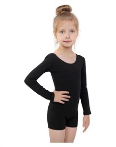 Купальник шорты с длинным рукавом размер 34 цвет чёрный Grace dance