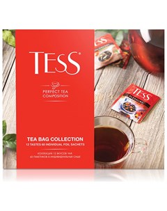 Чай набор 60 пакетиков 12 видов по 5 шт Tess
