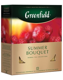 Чай Гринфилд Summer Bouquet летний букет травяной 100 пакетиков в конвертах по 2 г 0878 09 Greenfield