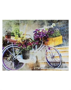 Картина на подрамнике Цветочный велосипед Nnb