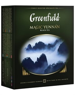 Чай Гринфилд Magic Yunnan волшебный юньнань черный 100 пакетиков в конвертах по 2 г 0583 09 Greenfield