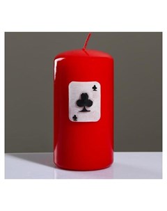 Свеча цилиндр Покер 6 11 5 см Poland trend decor candle