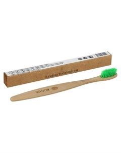 Бамбуковая зубная щётка для взрослых зелёная Biocase