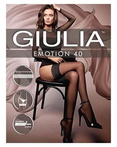 Чулки женские Guilia Emotion 40 цвет чёрный Nero размер 5 6 XL Giulia