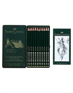 Набор карандашей чернографитных разной твердости Castell Faber-castell