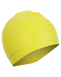 Шапочка для плавания Elous El009 силиконовая лица цвет жёлтый Nnb