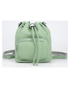 Рюкзак отдел на шнурке наружный карман цвет зелёный Nnb