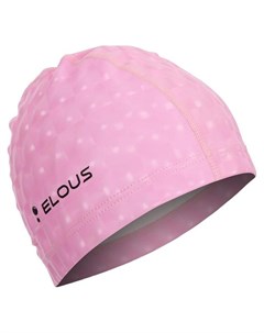 Шапочка для плавания Elous с 3D эффектом El002 полиуретан цвет розовый Nnb