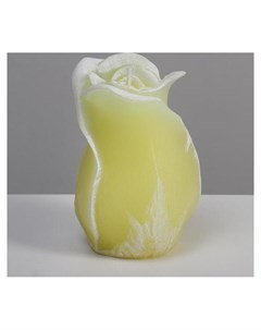 Свеча фигурная ароматическая Роза 8х12 5 см желтый Poland trend decor candle