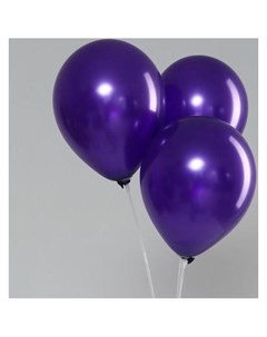 Шар латексный 10 перламутровый набор 100 шт цвет фиолетовый Дон баллон