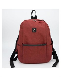 Рюкзак молодёжный отдел на молнии 2 наружных кармана 2 боковых кармана цвет бордовый Tl