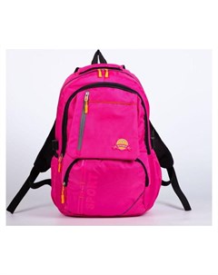 Рюкзак 2 отдела на молниях наружный карман цвет розовый Nnb