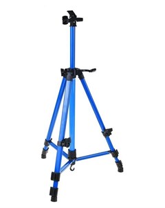 Мольберт телескопический тренога металлический синий размер 51 153 см Calligrata