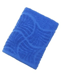 Полотенце махровое Волна размер 50х90 см 300 гр м2 цвет синий Донецкая мануфактура