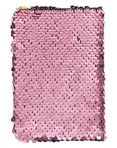 Записная книжка подарочная формат А6 80 листов линия пайетки двухцветные розово золотистые Nnb