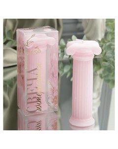 Интерьерная свеча Колонна розовая 9 6 х 3 8 см Nnb