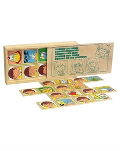 Игра детская деревянная домино Органы чувств Lam toys