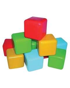 Кубики цветные Пластмастер