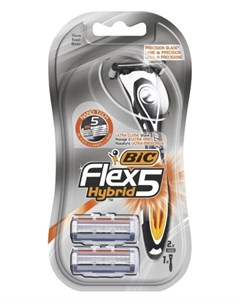 Бритва Flex 5 Hybrid 2 сменных картриджа Bic