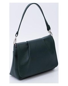 Сумка женская отдел на клапане наружный карман длинный ремень цвет зелёный Miss bag