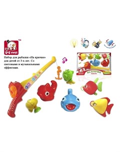 Игровой набор Рыбалка с удочкой на крючке со светом и музыкой S+s toys