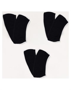 Набор женских носков подследников 3 пары цв черный размер 22 24 Minaku