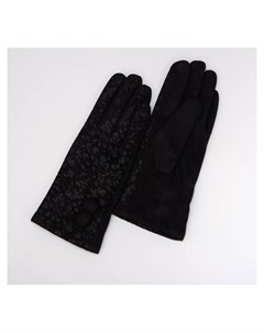 Перчатки женские безразмерные для сенсорных экранов цвет чёрный Lorentino