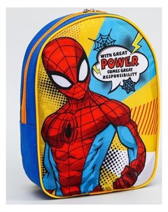 Рюкзак человек паук 21 9 26 отд на молнии голубой желт Marvel comics