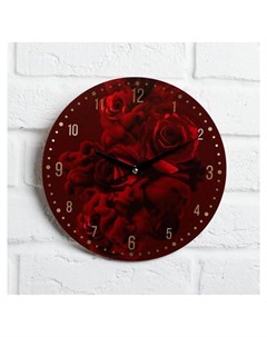 Часы дерево настенные Розы Nnb