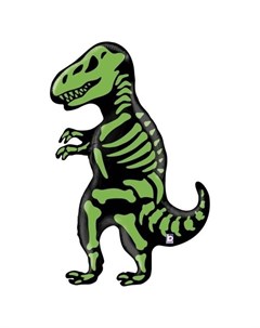 Шар фольгированный 41 Динозавр тираннозавр фигура Кнр
