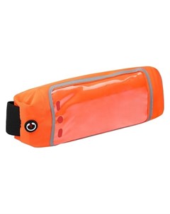 Спортивная сумка чехол на пояс Luazon управление телефоном отсек на молнии оранжевая Luazon home