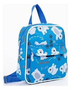 Рюкзак детский отдел на молнии наружный карман цвет синий Nnb