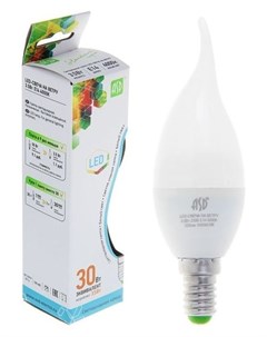Лампа светодиодная Led свеча НА ветру standard е14 3 5 Вт 4000 К 320 Лм Asd
