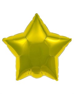 Шар фольгированный 30 звезда цвет золото Agura