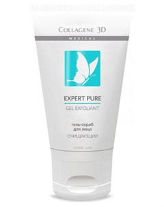 Гель скраб для лица Expert Pure Gel Exfoliant Medical collagene 3d