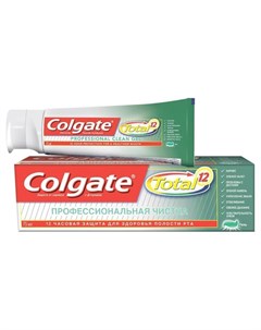 Зубная паста Total 12 Профессиональная чистка гель Colgate