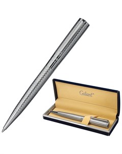 Ручка подарочная шариковая Etude корпус серебристый детали хром узел 0 7 мм синяя 143506 Галант