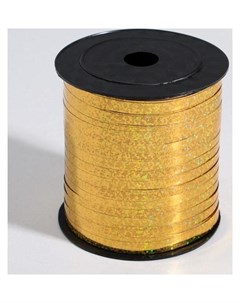 Лента упаковочная металлизированная цвет золото 5 мм х 225 м Nnb