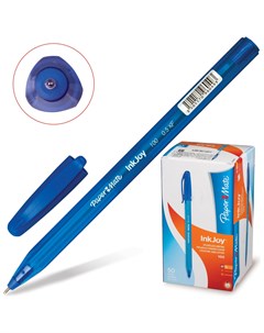 Ручка шариковая Inkjoy 100 синяя корпус тонированный синий узел 0 7 мм линия письма 0 5 мм Paper mate