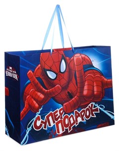 Пакет ламинированный горизонтальный Супер подарок великий человек паук 61 х 46 см Marvel comics