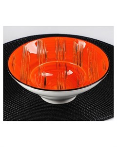 Тарелка для пасты Scratch 800 мл D 19 5 см цвет оранжевый Wilmax